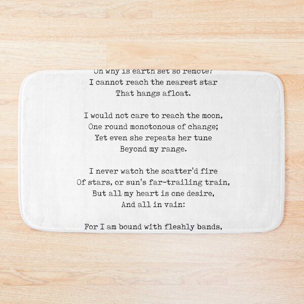 Item preview, De Profundis - Christina Rossetti Poem - Literature - Typewriter Print 1 designed and sold by Studio Grafiikka.