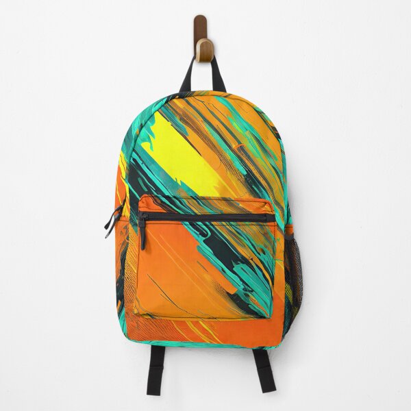 Item preview, #T338: Orange and Teal Tiggin TNT Streak Pattern designed and sold by FarStarL33.