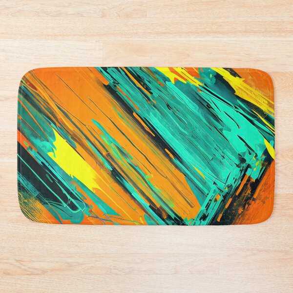 Item preview, #T338: Orange and Teal Tiggin TNT Streak Pattern designed and sold by FarStarL33.