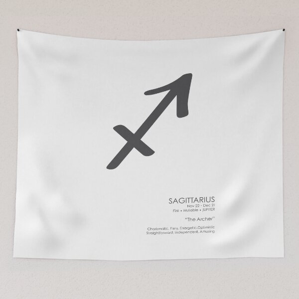 Item preview, Sagittarius Print - Zodiac Signs Print - Zodiac Posters - Sagittarius Poster - Black and White designed and sold by Studio Grafiikka.