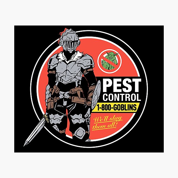 Pest Control: Goblin Slayer Meme, Anime Parody Photographic Print