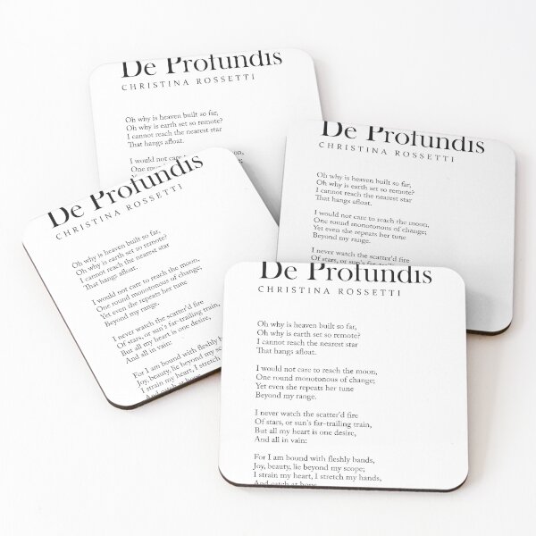 Item preview, De Profundis - Christina Rossetti Poem - Literature - Typography Print 2 designed and sold by Studio Grafiikka.