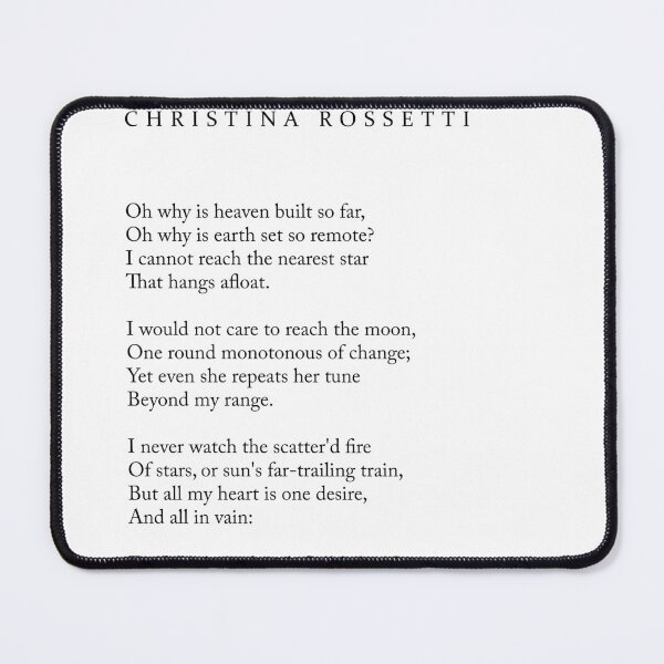 Item preview, De Profundis - Christina Rossetti Poem - Literature - Typography Print 2 designed and sold by Studio Grafiikka.