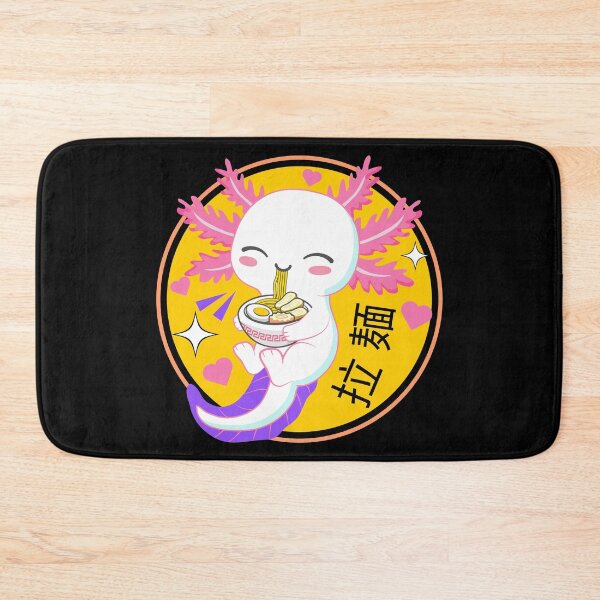 Item preview, White Cute Axolotl Eating Ramen,Ramen Lover designed and sold by Odetee.