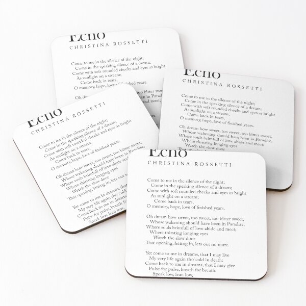 Item preview, Echo - Christina Rossetti Poem - Literature - Typography Print 1 designed and sold by Studio Grafiikka.