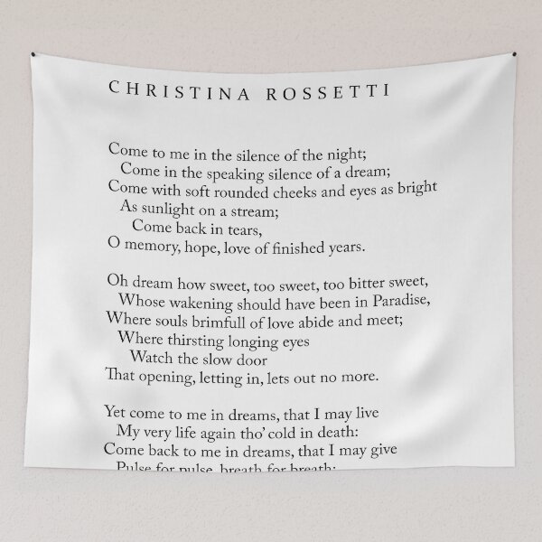 Item preview, Echo - Christina Rossetti Poem - Literature - Typography Print 1 designed and sold by Studio Grafiikka.