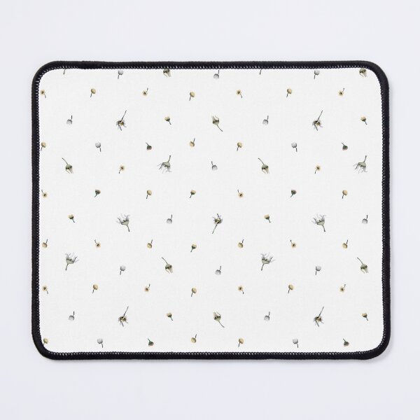 Item preview, Tiny field flowers on white background prints, floral botanical watercolor seamless pattern designed and sold by Elena Malgina.