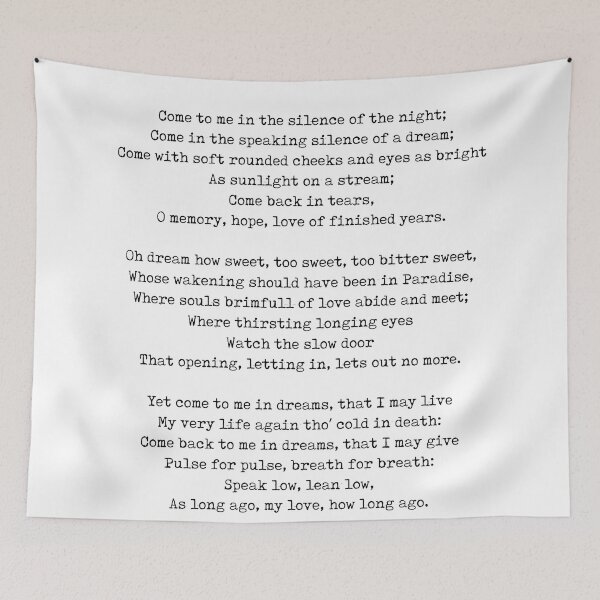 Item preview, Echo - Christina Rossetti Poem - Literature - Typewriter Print 2 designed and sold by Studio Grafiikka.