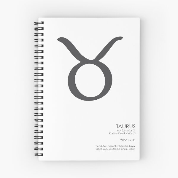 Item preview, Taurus Print - Zodiac Signs Print - Zodiac Posters - Taurus Poster - Black and White - Taurus Traits designed and sold by Studio Grafiikka.