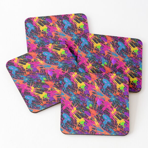Item preview, Artists Splash Messy Neon  designed and sold by LukomiArt.