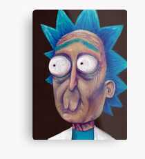 Rick and Morty-- trippy Rick Metal Print