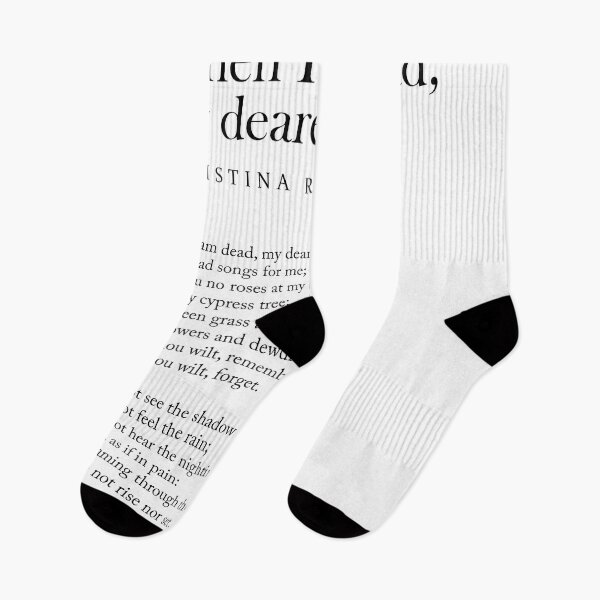 Item preview, When I am dead, my dearest, - Christina Rossetti Poem - Literature - Typography Print designed and sold by Studio Grafiikka.
