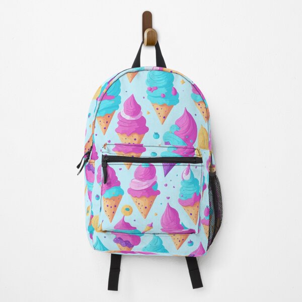 Item preview, Pink Blue Bubble Gum Ice Cream Cones Pattern designed and sold by Zazizu.