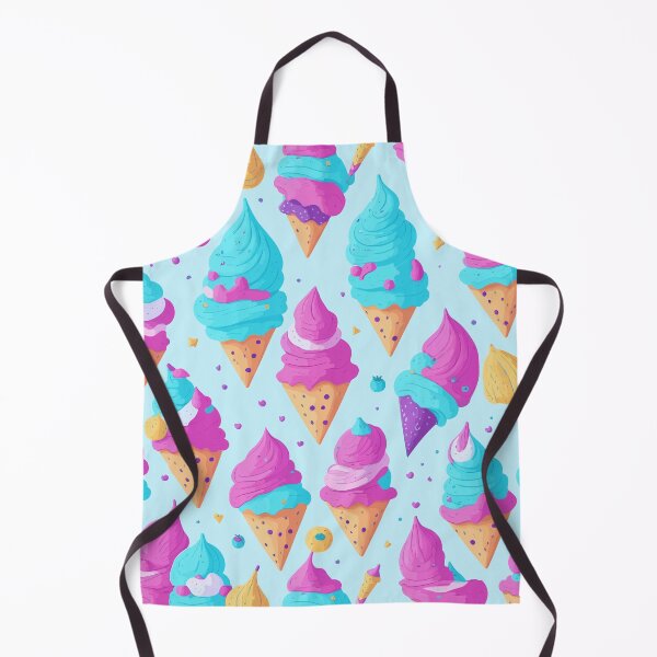 Item preview, Pink Blue Bubble Gum Ice Cream Cones Pattern designed and sold by Zazizu.