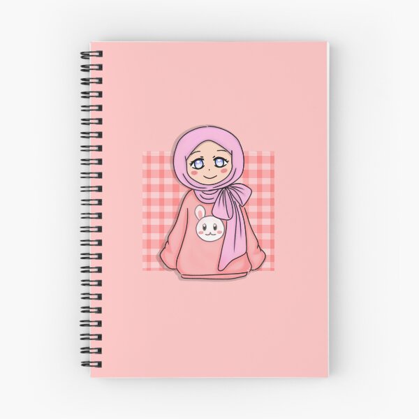 Item preview, Checkered Background Hijab Girl  designed and sold by HijabieUkhty.