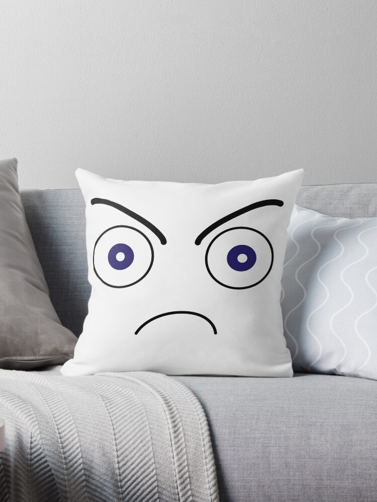 Man face Throw Pillow by MarkTheUser