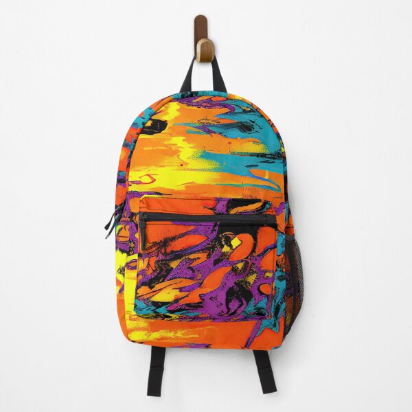 Item preview, #T307: Teal Purple Orange Yellow Tiggin TNT Pattern designed and sold by FarStarL33.