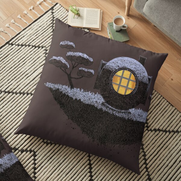 Floating Diver Home Sweet Home Floor Pillow