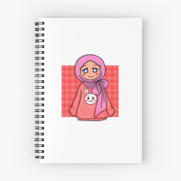 Item preview, Checkered Background Hijab Girl02 designed and sold by HijabieUkhty.