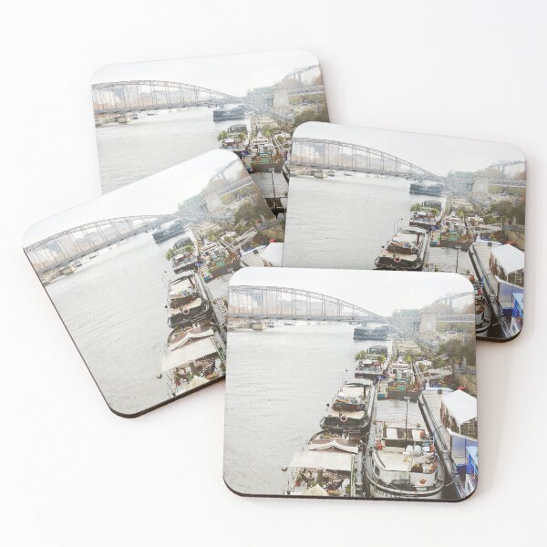 Item preview, Seine River Houseboats - Peniches of Paris designed and sold by CarolinaReina.