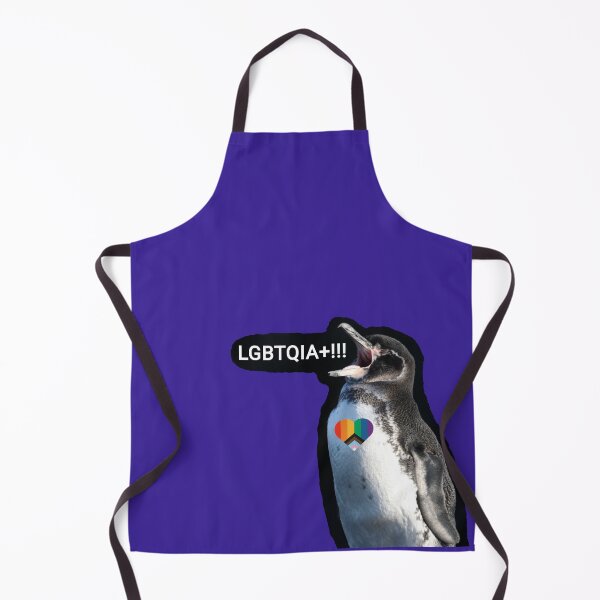 Artikelvorschau, Dark Purple #3A2096 Galapagos Penguin screams LGBTQIA+ entworfen und verkauft von SBPenguins.