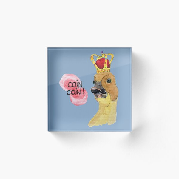 The Duck King Acrylic Block