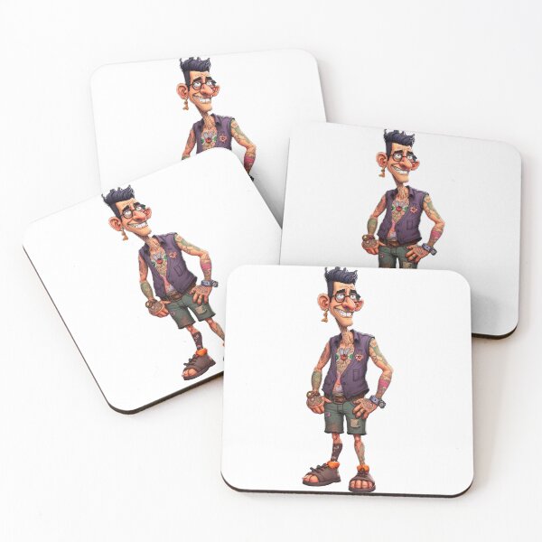 Item preview, Tattoo Flash Character - Inked Dad - Cartoon Character with Tattoos designed and sold by AfroMatic.