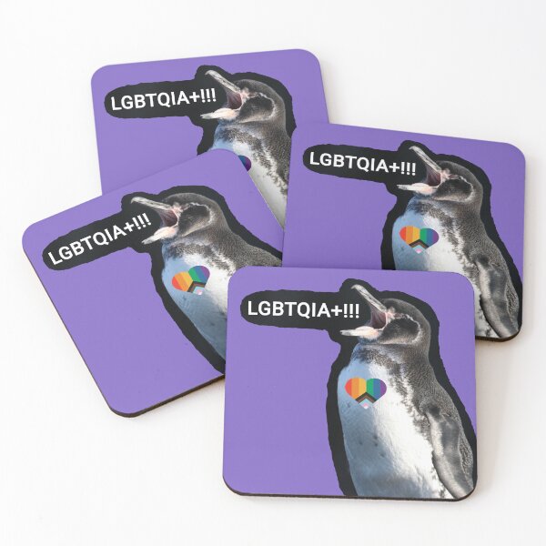 Artikelvorschau, Light Purple #795FC1 Galapagos Penguin screams LGBTQIA+ entworfen und verkauft von SBPenguins.