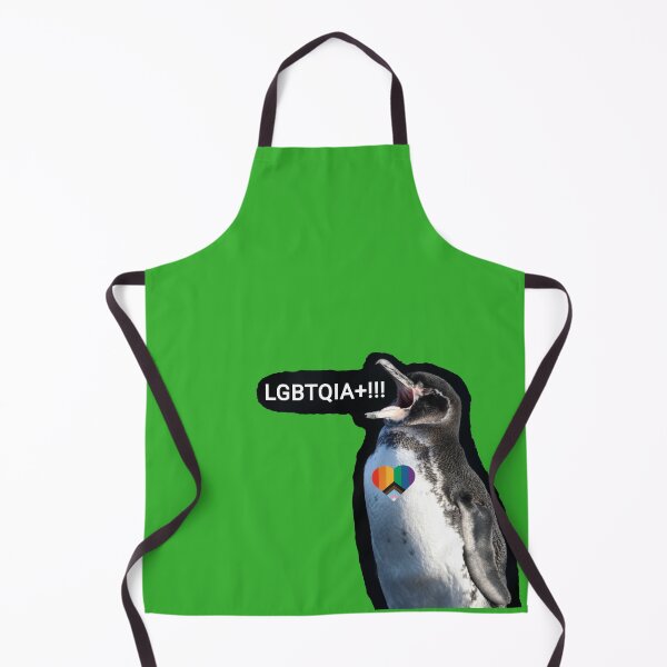 Artikelvorschau, Bright Green #35B02C Galapagos Penguin screams LGBTQIA+ entworfen und verkauft von SBPenguins.