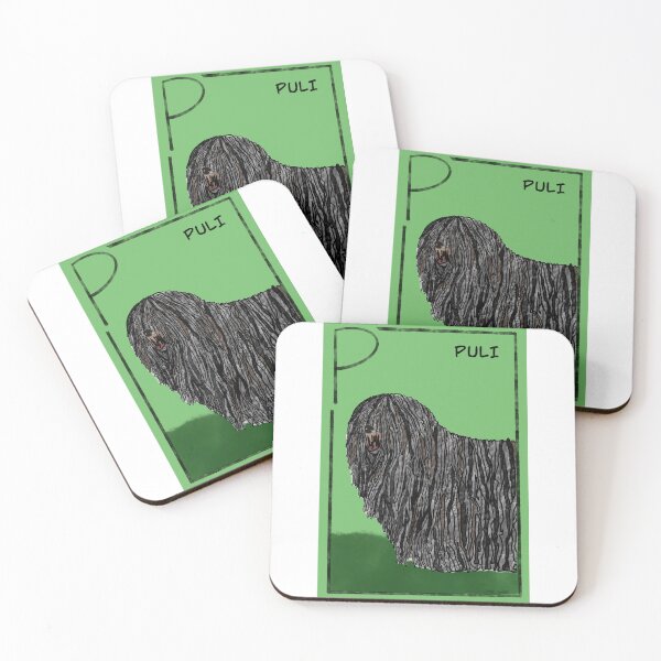 Item preview, P is for puli | puli dog | herding dog  designed and sold by DarbyHunterArt.