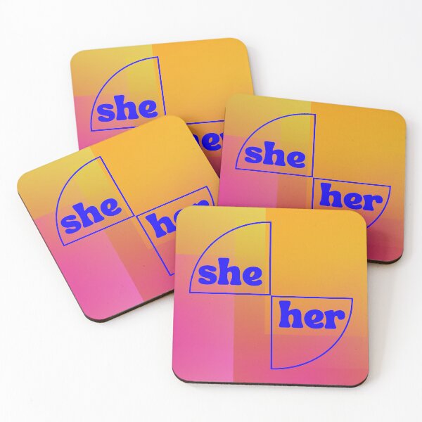 Item preview, Pronouns (She/Her) designed and sold by ivysigerson.