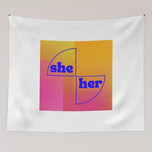 Item preview, Pronouns (She/Her) designed and sold by ivysigerson.