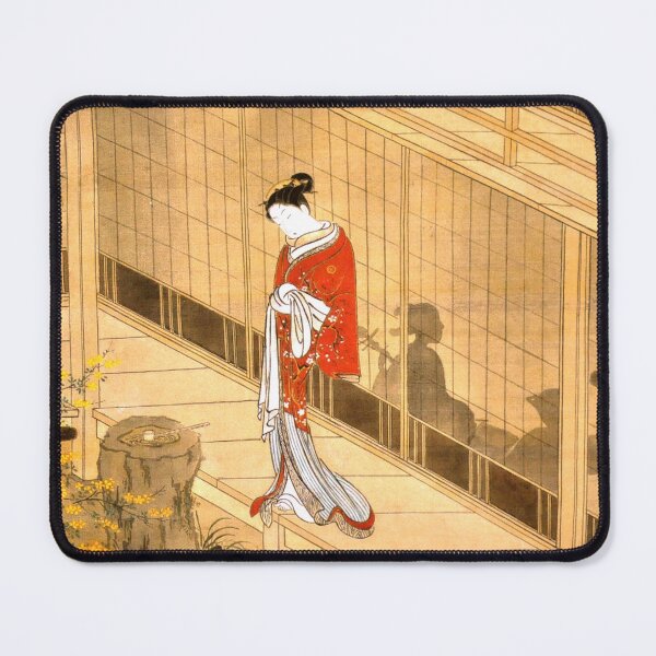 Item preview, Japanese painting, beautiful woman outside on the porch designed and sold by Lady-Frost.