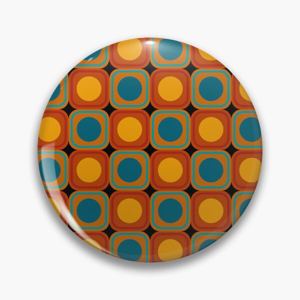 Item preview, retro 70's style geometrical pattern designed and sold by pauloneill-art.
