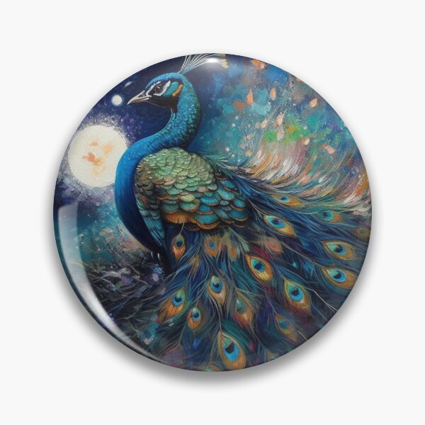 Item preview, Celestial Melodies: The Peacock's Starry Night designed and sold by Mid-Create.
