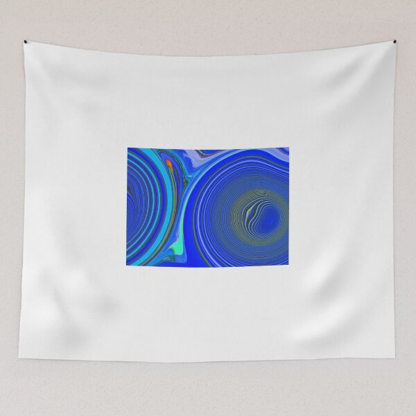 Aperçu de l'œuvre Blue Swirls Photo Experiment créée et vendue par Angela Gannicott.