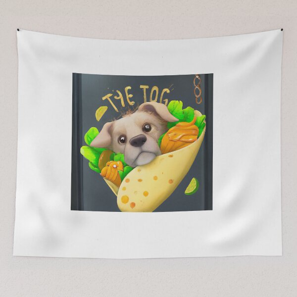 Item preview, A funny dog ​​got stuck in a Taco (1) designed and sold by lunsforddanil.
