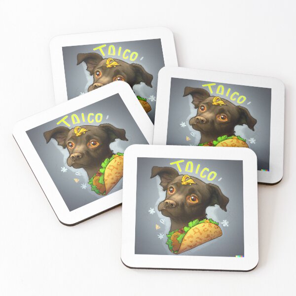 Item preview, A funny dog ​​got stuck in a Taco designed and sold by lunsforddanil.