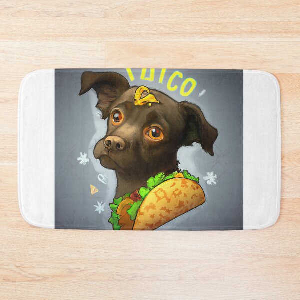 Item preview, A funny dog ​​got stuck in a Taco designed and sold by lunsforddanil.