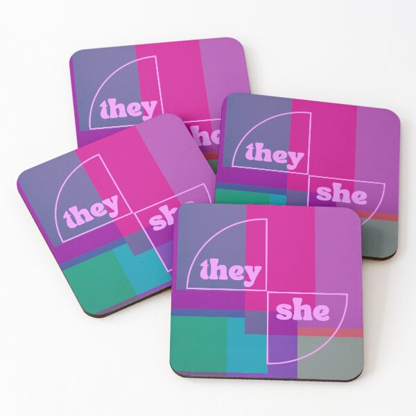 Item preview, Pronouns (They/She) designed and sold by ivysigerson.