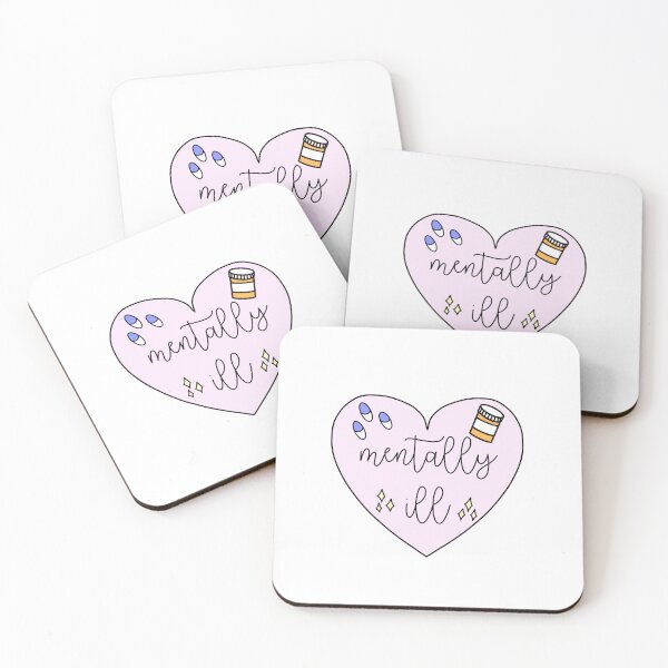 Item preview, mentally ill heart designed and sold by madsthebookw0rm.