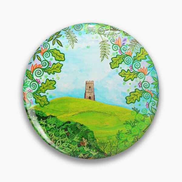 Item preview, Glastonbury Tor Amongst Oak Leaves designed and sold by MarkBetsonArt.
