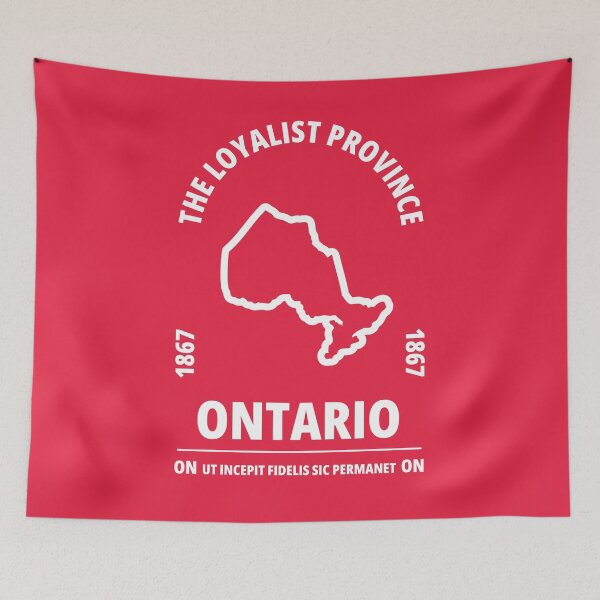 Item preview, Ontario Canada Province Map - The Loyalist Province - UT INCEPIT FIDELIS SIC PERMANET designed and sold by Ranggasme.