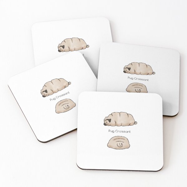 Item preview, Pug Croissant designed and sold by haakondesign.