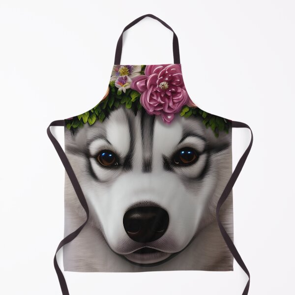 Artikelvorschau, Flower Crown Husky - Entzückender Welpe entworfen und verkauft von ZenEverAI.