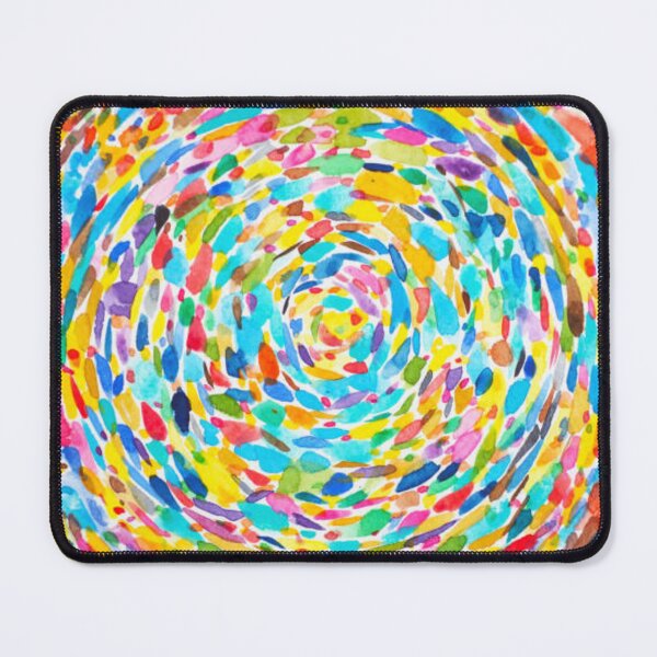 Item preview, Abstract colorful spiral artwork spiritual imagine vibrant color background watercolor painting illustration design hand drawing on paper holistic healing art therapy designed and sold by MTShoppingLine.