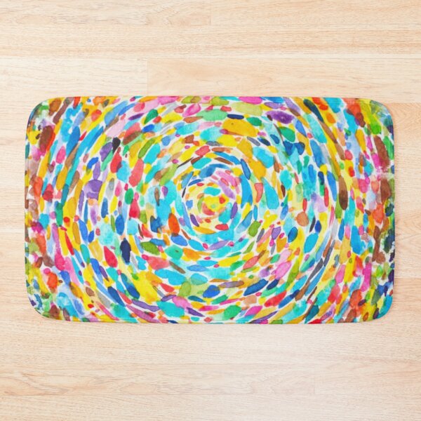 Item preview, Abstract colorful spiral artwork spiritual imagine vibrant color background watercolor painting illustration design hand drawing on paper holistic healing art therapy designed and sold by MTShoppingLine.