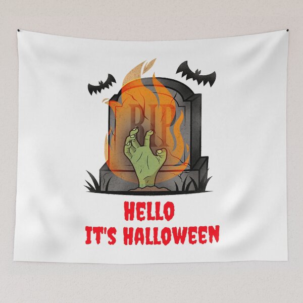 Item preview, Hello it_s Halloween RIP designed and sold by timberbradbur.