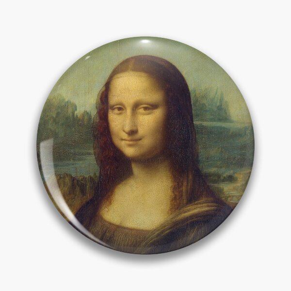 Item preview, Mona Lisa Pin designed and sold by pixel-chick.