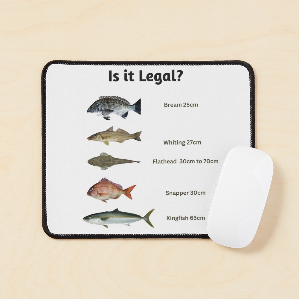 Is it legal? Fish Size Limit Fish Chart Magnet for Sale by Reelyfishing